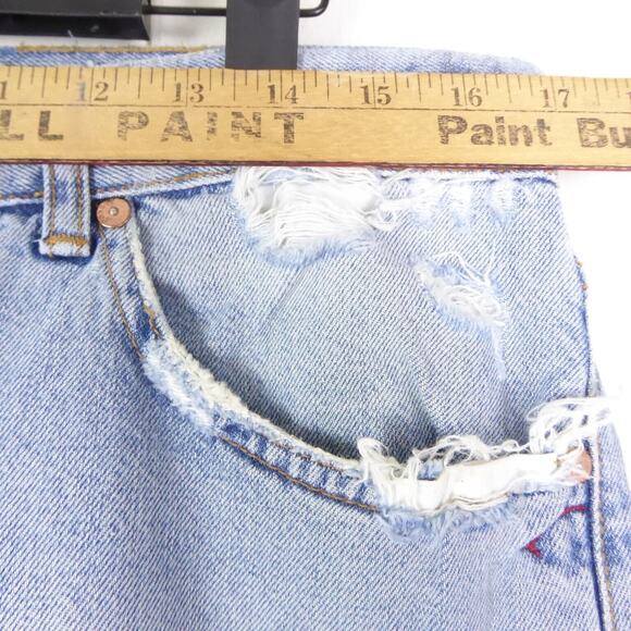 Dondup Jeans Mens SZ 34/29 Mius Slim Fit Tapered Leg Distressed Grunge Casual - Picture 4 of 16